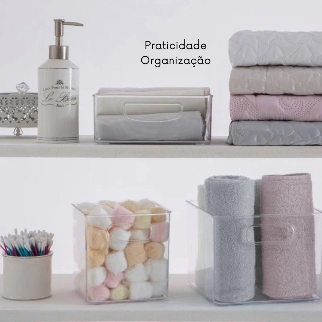 Kit Organizador De Acrílico Gaveta Escritório Cozinha 3 Peça - 3