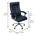 Ver imagem 4 de Cadeira Escritório Presidente Molas Office Big Oslo