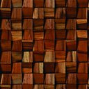 Ver imagem 2 de Papel de Parede Adesivo Cubo de Madeira - 2,5m