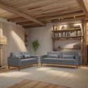 Ver imagem 1 de Sofá Living 3 e 2 Lugares Valência - 2,20/1,58mts - Veludo Cinza - Estofados Pérola