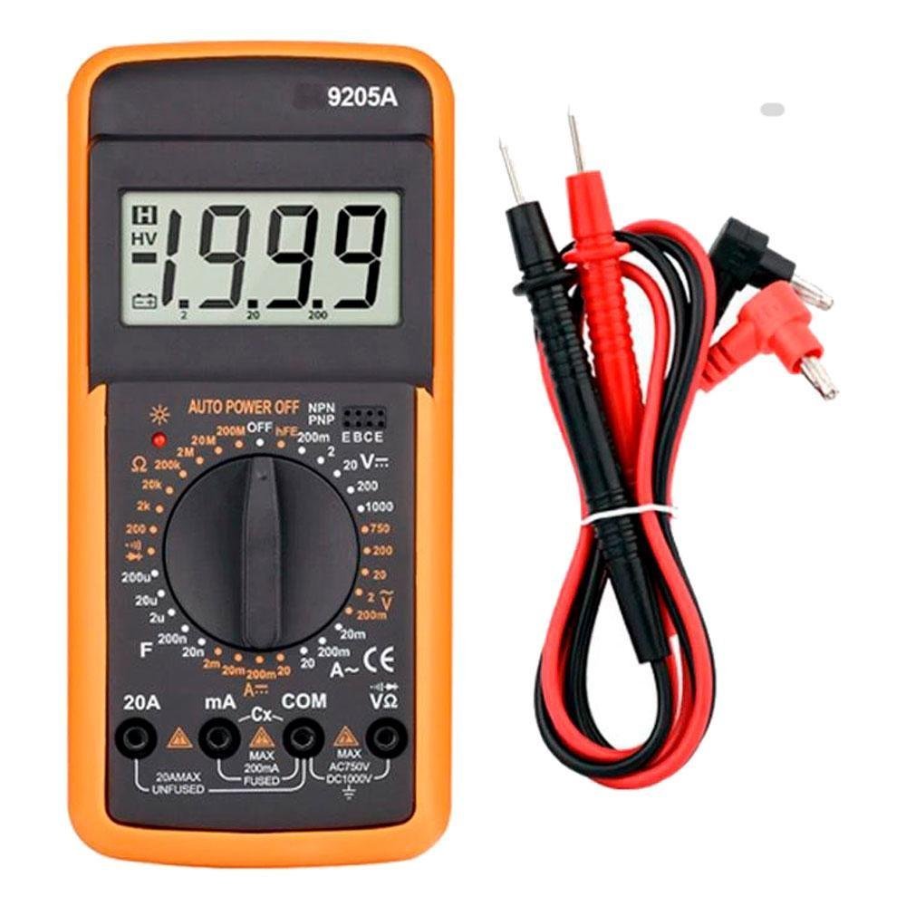 Multímetro Digital Profissional Bateria Multiteste 9205A | MadeiraMadeira