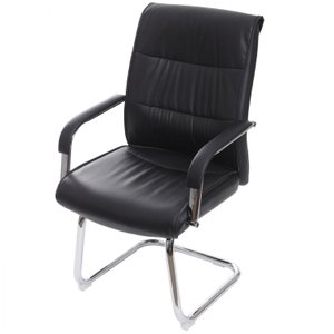 Cadeira Escritório Interlocutor Fixa Corino Base Cromada Estocolmo