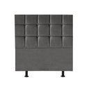 Ver imagem 1 de Cabeceira Estofada Cama Box Solteiro 100cm Espanha Suede Cinza Escuro- Mabe Magazine