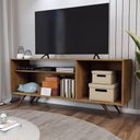 Ver imagem 2 de Rack para Tv até 42 Polegadas Seleto 1 Porta Amêndoa - Panorama Móveis