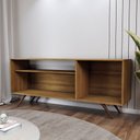 Ver imagem 5 de Rack para Tv até 42 Polegadas Seleto 1 Porta Amêndoa - Panorama Móveis