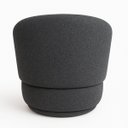 Ver imagem 3 de Poltrona Orgânica Bouclé Cinza Escuro para Sala Quarto Recepção Confortável Elegante Divani