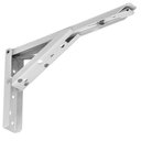 Ver imagem 6 de Kit 02 Pares Suporte para Mesa Dobrável Retrátil 30 Cm H02 Mão Francesa Branco - Lyam