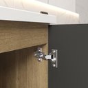 Ver imagem 4 de Balcão para Banheiro Pia 1 Porta 1 Gaveta Grafite Bertolini