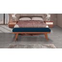 Ver imagem 2 de Puff Decorativo Recamier Madri - Tecido Linho Azul Claro