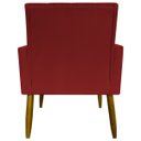 Ver imagem 7 de Kit 8 Poltronas Decorativas para Sala Mari Suede Cores Pé Palito Castanho