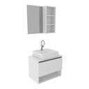Ver imagem 3 de Gabinete De Banheiro + Cuba 60cm Cr10096 Branco Branco