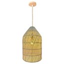 Ver imagem 1 de Pendente Gambier Fibra Natural Ratan D30xa50cm 1xe27 Gmh