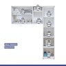 Lavanderia Modulada Jundiaí 1 Armário Multiuso e Armário Aéreo Branco Kaiki Móveis - 11
