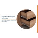 Ver imagem 3 de Escrivaninha Planejada Mesa Escritório Hera 3 Gavetas 163cm CabeCasa MadeiraOriginals Louro Marrom