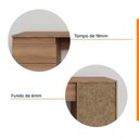 Ver imagem 5 de Escrivaninha Planejada Mesa Escritório Hera 3 Gavetas 163cm CabeCasa MadeiraOriginals Louro Marrom