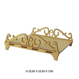 Expositor de Doces Bandeja Arabesco- Aniversário/festas/expositor/decoração- 3 Unidades Grande - 3