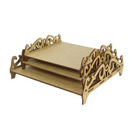 Expositor de Doces Bandeja Arabesco- Aniversário/festas/expositor/decoração- 3 Unidades Grande - 5