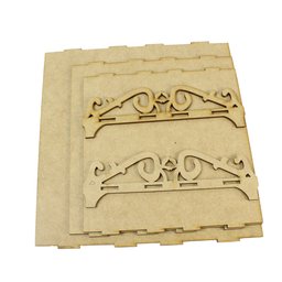 Expositor de Doces Bandeja Arabesco- Aniversário/festas/expositor/decoração- 3 Unidades Grande - 4