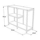 Ver imagem 3 de Aparador Industrial Artesania Branco e Preto 95cm