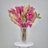 Arranjo Desidratado Clássico Bougainvillea Rosa Escuro + Vaso plantô - 1