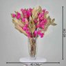 Arranjo Desidratado Clássico Bougainvillea Rosa Escuro + Vaso plantô - 4