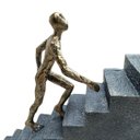 Ver imagem 6 de Escultura Superação Degraus da Vida Subir a Escada Espressione Escultura Fazes da Vida, Estatua Supe