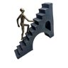Escultura Superação Degraus da Vida Subir a Escada Espressione Escultura Fazes da Vida, Estatua Supe - 9