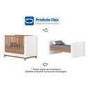 Ver imagem 3 de Quarto de Bebê Completo Aconchego 3 Peças (1 Guarda Roupa + 1 Berço + 1 Cômoda) Qi80 Branco/