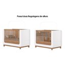 Ver imagem 2 de Quarto de Bebê Completo Aconchego 3 Peças (1 Guarda Roupa + 1 Berço + 1 Cômoda) Qi80 Branco/