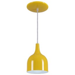 Pendente Gota Teat Luminária Lustre Alumínio Amarelo - T&T Iluminação - 1