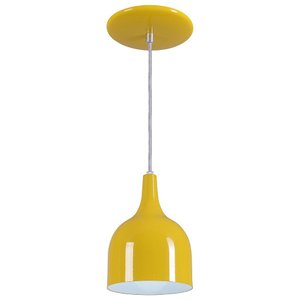 Pendente Gota Teat Luminária Lustre Alumínio Amarelo - T&T Iluminação