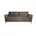 Ver imagem 2 de Sofa 3 Lugares 200Cm Veludo Pes Aco Nikos Marrom/Aço