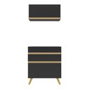 Ver imagem 5 de Conjunto Lavanderia Multiuso Armário e Balcão Multimóveis MP5016 Preto