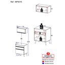 Ver imagem 3 de Conjunto Lavanderia Multiuso Armário e Balcão Multimóveis MP5016 Preto