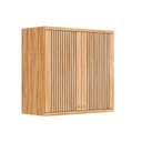 Ver imagem 1 de Armário Aéreo P/ Cozinha Sauvignon C/ 2 Portas Ripadas 80cm Amendoa - Ronipa