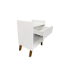 Kit 2 Mesa de Cabeceira para Quarto com Gaveta Decoração Pés Nicho - 4
