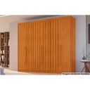 Ver imagem 1 de Guarda Roupa 6 Portas (4 Ripadas) e 6 Gavetas Atenas Cinamomo - Conquista