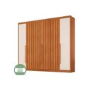 Ver imagem 4 de Guarda Roupa 6 Portas (4 Ripadas) e 6 Gavetas Atenas Cinamomo - Conquista