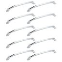 Ver imagem 1 de Kit 10 Puxadores Alça Anima para Móvel 16cm Cromado Zamac Bigfer Gaveta Cozinha