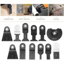 Ver imagem 2 de Kit 12 Laminas de Corte Acessórios para Ferramenta Oscilante