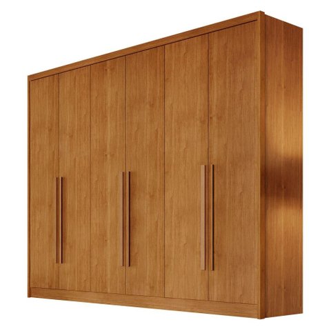 Guarda Roupa Casal New Messina 6 Portas 8 Gavetas Cinamomo - Novo Horizonte