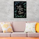 Ver imagem 2 de Quadro Salmo 23 - O Senhor é Meu Pastor 45x34cm - com vidro:Madeira preta