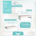 Ver imagem 7 de Jogo de Quarto Chiara 5 Peças - Roupeiro 2 Portas, Módulo Aéreo e Cama com Auxiliar - Branco -