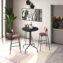 Ver imagem 1 de Mesa Bistrô Barcelona 80cm Preto Tx