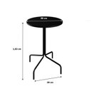 Ver imagem 3 de Mesa Bistrô Barcelona 80cm Preto Tx