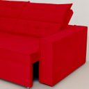 Ver imagem 3 de Sofá Austrália 2,50m 4 Lugares Retrátil e Reclinável D35 - Vermelho