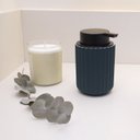 Ver imagem 3 de Porta sabonete líquido resina canelada verde laguna - Oikos