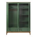 Ver imagem 2 de Armario Malibu 4 Portas e 2 Gavetas Cor Verde com Amendoa 204 Cm - 63658