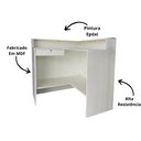 Ver imagem 3 de Balcão Caixa em L 1,10a X 1,10l X 0,49p Branco