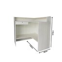 Ver imagem 2 de Balcão Caixa em L 1,10a X 1,10l X 0,49p Branco